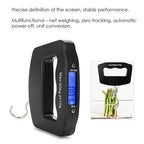 Portable Travel Luggage Electronic Scale, Digital LCD Hanging Box Weighing Scale 110 pounds/50 kilograms, Fishing, Luggage, Gifts (Hooks)