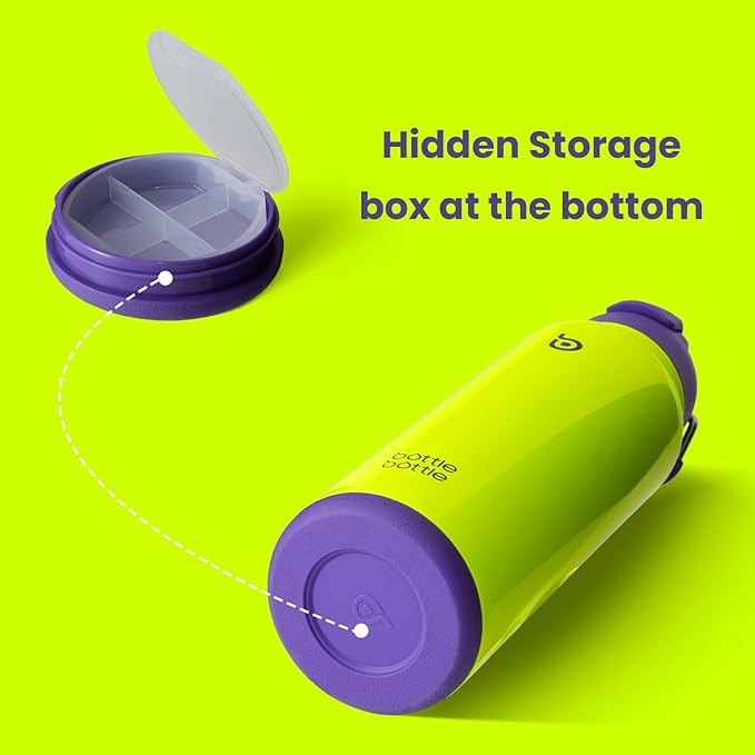 BOTTLE BOTTLE 40 oz sports water bottle stainless steel insulated water bottle with straw and pills holder