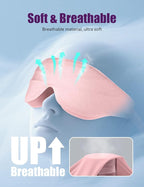 Sleep Eye Mask for Men Women, EVA BELLE Light Blocking Sleeping Mask for Side Sleeper, 3D Contoured Cup Night Blindfold, Lash Extensions 3D Sleeping Mask with Adjustable Strap for Travel, Night & Nap