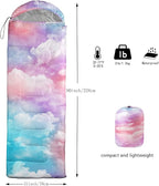 BSNTHO Camping Sleeping Bags,3 Season Warm & Cool Weather,Lightweight,Waterproof Sleeping Bags for Adults & Kids,Traveling,and Outdoors,Camping Gear Equipment