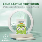 60 PCS Mosquito Repellent Wipes, Individually Wrapped Insect Repellent Wipes Made of Natural Plant-Based Essential Oils, Safe & Effective Insect Protection Perfect for Outdoor Activities, Long-Lasting