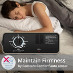 Simpli Comfy 18” Twin Inflatable Air Mattress with Built-in Dual Pump, Elevated, Adjustable Firmness, Self-Inflating Blow-Up Mattress with Storage Bag for Home, Guest, Travel, Camping, Relocation