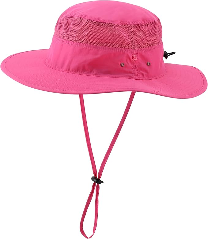 Connectyle Wide Brim Sun Hat for Men Breathable Cowboy Boonie Hat UPF 50+ Sun Protection Bucket Hat for Fishing Hiking