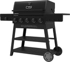 Charbroil® Performance Series™ 5-Burner Gas Grill Cart with Side Burner, Black - 463254125