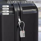 5 Pack TSA Locks for Luggage TSA Approved Luggage Locks 3 Digit Combination TSA Travel Locks Portable Cable Padlocks Zinc Alloy Body Suitcase Locks for Travel Bag Suitcase Backpack Lockers,Silver