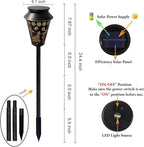 Solar Pathway Lights, Hummingbird Metal Copper Lantern for Garden, Patio, Lawn, Walkway, Outdoor Waterproof Landscape Lighting Decorative, Ideal Gifts for Women, Mom, Grandma