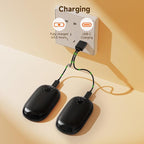 4 Pack Hand Warmers Rechargeable, 3 s Fast Heating USB 2 in 1 Pocket Hand Warmer, 3-Settings Outdoor/Indoor/Camping/Warm Gifts for Women MenKids （Write Black）