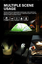 towild BK20 Tactical Flashlight,Bright 5100 High Lumens LED Flashlights,Rechargeable and Waterproof Flashlights,Powerful Handheld Flash Light for Hiking, Camping, Outdoor Activities (Black)