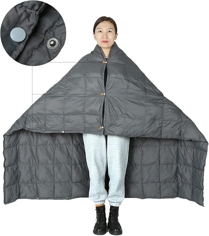 ROCK CLOUD Packable Camping Blanket Ultralight Outdoor Blankets Stadium for Hiking Camp Travel Outside Sports, Size L, 79 x 57 inch