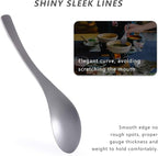 Boundless Voyage Titanium Spoon for Camping Travel Home with Carry Bag Outdoor Tableware Camping Flatware Cooking Utensils Ti15171B