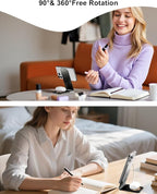 2-in-1 Wireless Charging Station, 15W Fast Mag-Safe Wireless Charger Compatible with iPhone 17 16 15 14 13 12 Pro Max, Foldable Portable Phone Charger Stand with USB-C Cable (No AC Adapter)