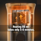 Portable Espresso Maker – Self-Heating USB-C Rechargeable Travel Coffee Maker for Car, Camping, Office, Hiking, portable coffee maker With Ground Coffee & NS Capsule (Black)