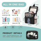 Quick Dry Mesh Shower Caddy Portable, Travel Toiletry Bag,Personal Essentials for Men Women Camping Beach&Dorm Room&travelling&Makeup Organizer,Medium, Black