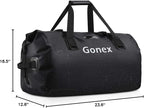 Gonex 40L 60L 80L Extra Large Waterproof Duffle Travel Dry Duffel Bag Heavy Duty Bag with Durable Straps & Handles for Kayaking Paddleboarding Boating Rafting Fishing