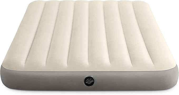 Intex Dura-Beam Air Mattress, 64102E, Single-High | Fiber-Tech | Full Size | 10in Height | 600lb Capacity | Pack of 3