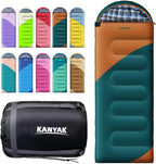 Camping Sleeping Bag, 32℉ Sleeping Bags for Adults Kids Teens Cold Weather Warm Sleeping Bag Winter for 3-4 Season Camping, Camping Gear Equipment, Traveling, and Outdoors