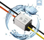 10Pcs 12V to 5V DC Converter Car Power Voltage, Waterproof DC 6.3-22V 12V Step Down to 5V 3A 15W Voltage Regulator Buck Converter Power Supply Step-Down Module Compatible with Vehicle Car Truck Volt
