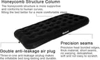 Twin Size Single Camping Air Mattress Bed with Air Pump,Inflatable Travel Air Mattress,Thickened Portable Blow Up Sleeping Bed Pad for Truck Tent Camping/Home/Hiking(Black)