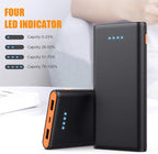 Portable Charger Power Bank 26800mah,Ultra-High Capacity Safer External Cell Phone Battery Pack,2 USB Output High Speed Charging Power bank Compatible with iPhone 15/14/13/12 Samsung Android LG-Orange