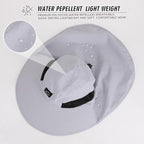 Rosoz Outdoor Sun Hat for Men Women, UPF50+ Protection Safari Cap Wide Brim Mesh Fishing Hat with Neck Flap Beach Garden