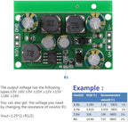 YWBL-WH DC-DC Positive & Negative Voltage Boost Converter Output 5V, 6V, 9V, 10V, 12V, 15V, 18V, 24V (Output Voltage 15VDC) - Green USB Type C Converter