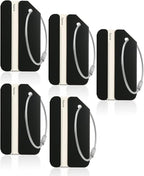 5Pack Black Aluminum Luggage Tag with Name ID Card Perfect to Quickly Spot Luggage Suitcase by Ovener
