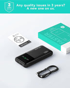 INIU 140W Power Bank, 27000mAh High Capacity Laptop Portable Charger, USB C in&Out Tablet Powerbank, Digital Display Phone Charger, Travel Charger Compatible with iPhone 17 16, iPad, MacBook, Laptop