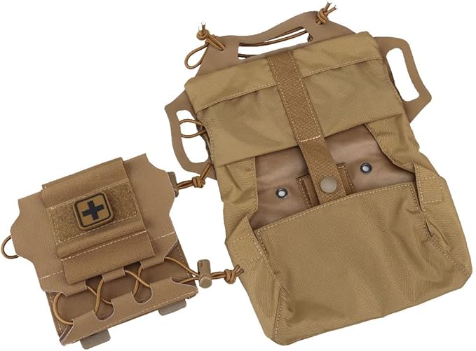 SABADO Rapid/Quick Deploy First Aid Kit Pack Tactical IFAK Pouch Two-Piece System Med Roll Carrier Hypalon Handle Outdoor Sport Hunting Bag