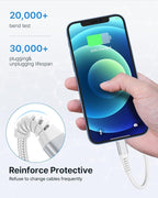 Aioneus iPhone Charger 6FT 2Pack, Apple MFi Certified Lightning Cable, Nylon Braided Charging Cord, Fast Phone Charger Cable Compatible with iPhone 14 13 12 11 Pro Max XR XS 8 7 Plus SE 2020