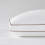 Saatva Latex Pillow - Standard Loft (4” - 5”) - Hypoallergenic Pillow with Shredded Latex Core - Breathable - Machine Washable Organic Cotton Cover - Queen (28"x18") 1 Pack
