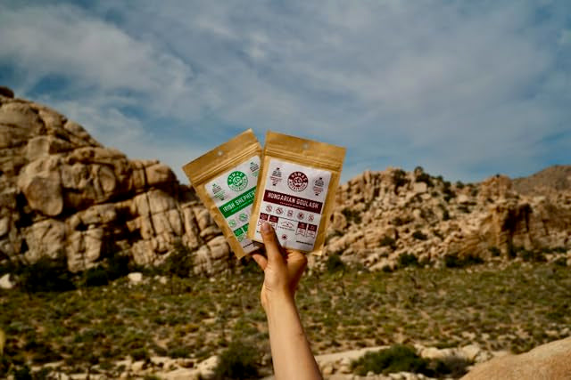 Nomad Nutrition Hungarian Goulash | Instant Freeze Dried Backpacking & Camping Food | Plant-Based, Non-GMO Hiking Meals with High-Energy, Vegan, Gluten-Free | 56g - 2 Pack