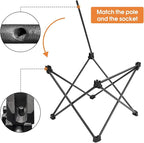 MOON LENCE Folding Outdoor Aluminum Camping Table Portable Ultralight Compact Backpacking Travel Table for Beach, Picnics, Hikin (Gold, Large)