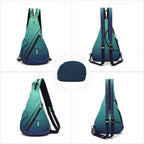 KL928 Canvas Sling Bag - Small Crossbody Backpack Shoulder Casual Daypack Rucksack for Men Women(Large Version)