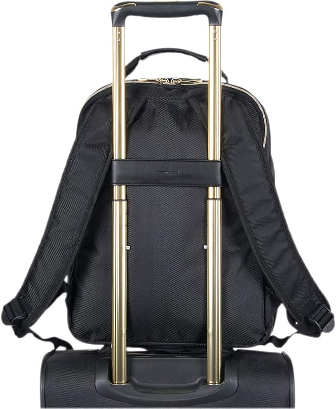 Kenneth Cole REACTION Women's Chelsea Chevron 15" Laptop and Tablet Backpack, Black