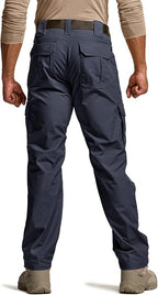 CQR Men's Tactical Pants, Water Resistant Ripstop Cargo Pants, Lightweight EDC Work Hiking Pants, Outdoor Apparel