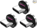 Statik 360 Pro Magnetic Connectors Tips for Fast Charging - Only Compatible with Statik360 Pro Magnet Phone Charger Cable - 3-Pack Includes Type USB C Magnetic Adapter - Compatible with USB C Devices