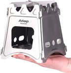 Ultralight Titanium Wood Burning Stove Outdoor Camping Multi-Fuels Alcohol Stove BBQ Stove WS009ST-Ti (Wood Burning Stove-M Size)