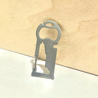 15-in-1 Multi-Tool Keychain – Stainless Steel Pocket Survival Card with Bottle Opener Keychain, Wrench, Ruler – Compact Keychain Multitool for Men,Gift for Dad