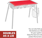 Camp Chef Folding Side Shelf Set for Three-Burners, Red