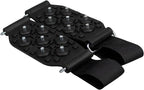 Mid-Sole Snow Traction Cleats for Shoes and Boots - 7 Studs Ice Grippers with Adjustable Straps - Walking on Snow and Ice - Women & Men