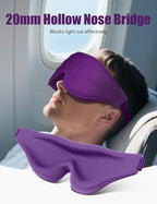 Sleep Eye Mask for Men Women, EVA BELLE Light Blocking Sleeping Mask for Side Sleeper, 3D Contoured Cup Night Blindfold, Lash Extensions 3D Sleeping Mask with Adjustable Strap for Travel, Night & Nap