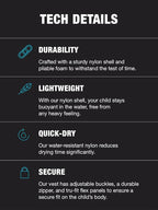 HyperLite Elite Infant/Toddler, Child & Youth Life Jackets – USCG Approved for Boating, Water Sports & Swimming