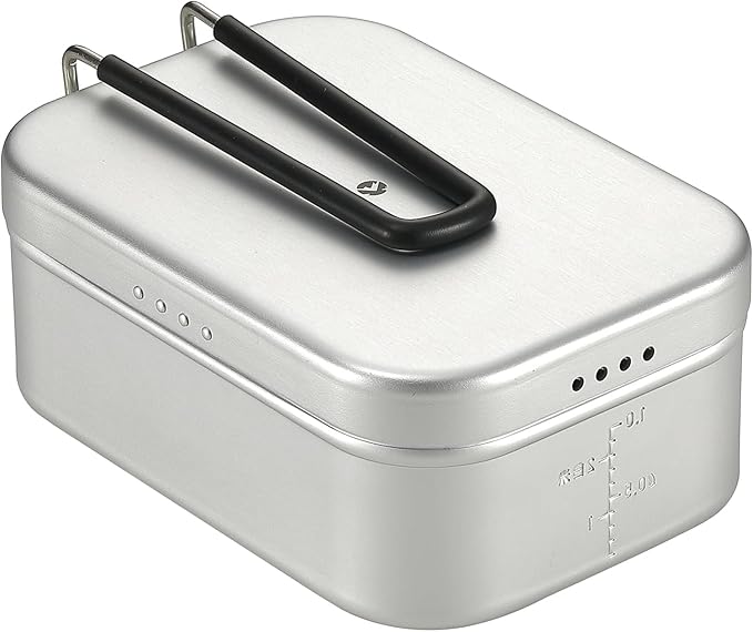 CAMPINGMOON Mess Tin 1.3L Aluminium Camping Cookware Extreme Thick S-2013