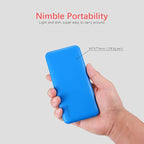 Miady 2-Pack 10000mAh Dual USB Portable Charger, Type-C Fast Charging Power Bank, Slim Backup Battery Pack Compatible with iPhone 16/15/14/13 Galaxy S24/22 iPad Android etc (Red+Blue)