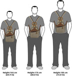 KouLi Buir Canvas Sling bag,Small Crossbody Backpack,Convertible Chest Bag Casual Daypack For Outdoor Cycling Hiking Travel (B3611-Olive Green-N)