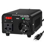 Yinleader 110v to 220v European Voltage Converter Transformer 500W Step Up Converter 110/120 Volt to 220/230/240 Volt or Step Down 220 to 110,[110V US Power Cord Included Only, No 220V Cord]