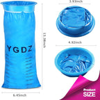 YGDZ 45 Pack Vomit Bags - Disposable Barf Bags for Travel, Motion Sickness, Nausea - 1000ml Blue