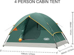 unp Camping Tent 2/3/4/6 Person Dome Tent, Easy to Set Up for Camping, Lightweight Camping Tent, Portable Camping Tent for Outdoor and Backpacking Beaches