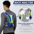 Hydration Pack Backpack，IX INOXTO Running Hydration Vest with 1.5L ( 50 oz) Water Bladder for Men Women，Lightweight Water Backpack for Hiking Cycling Climbing Camping