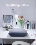 Camping Pillow, Small Pillows for Chair, Memory Foam Travel Pillow for Sleeping with Cool & Breathable Washable Cover Ideal for Travel, Hiking, Airplane and Car - Dark Grey